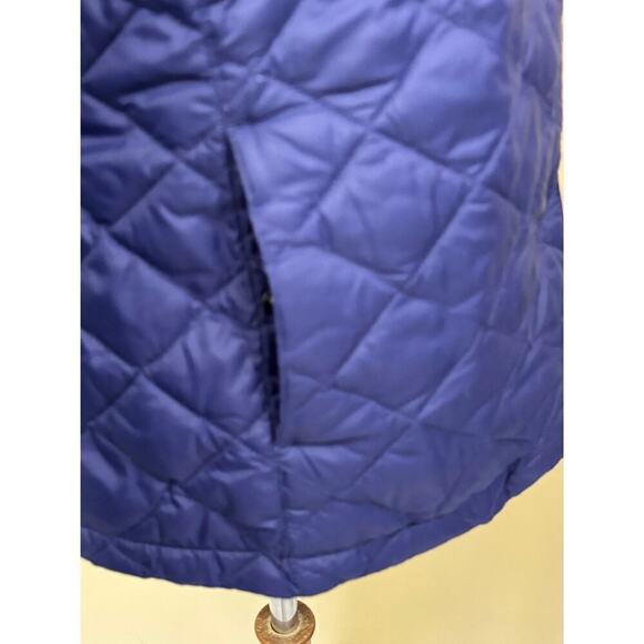 L. L. Bean Quilted Riding Jacket, puffer, purple, small, layering, cozy, bright - Picture 4 of 6